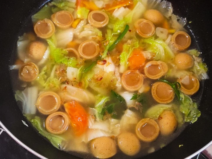 Langkah Mudah untuk Membuat Resep 265. Sop Sosis Sapi Sawi Putih Anti Ribet, Mantap