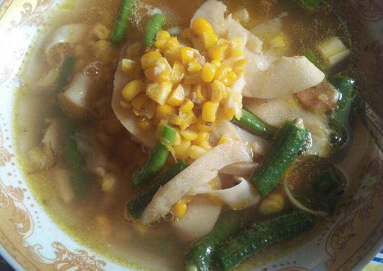 Sayur rebung,jagung manis,kacang panjang