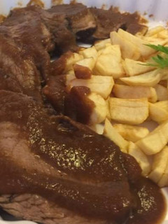 Una foto de Pez de ternera con salsa de oporto