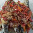 Ikan cue saus tiram pedas