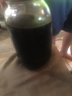 A picture of Maple syrup (homemade) for waffles.