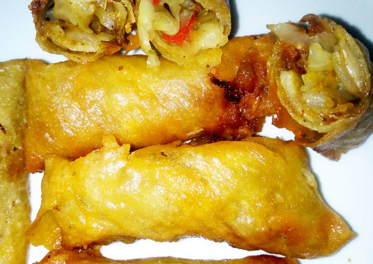 Recipe of Tasty Veggies Spring roll | This is Recipe So Appetizing You Must Try Now !!