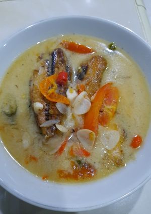 Foto resep Ikan tongkol kuah santan