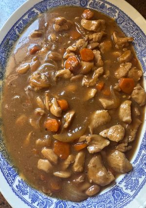 Una foto de Pollo con almendras estilo chino