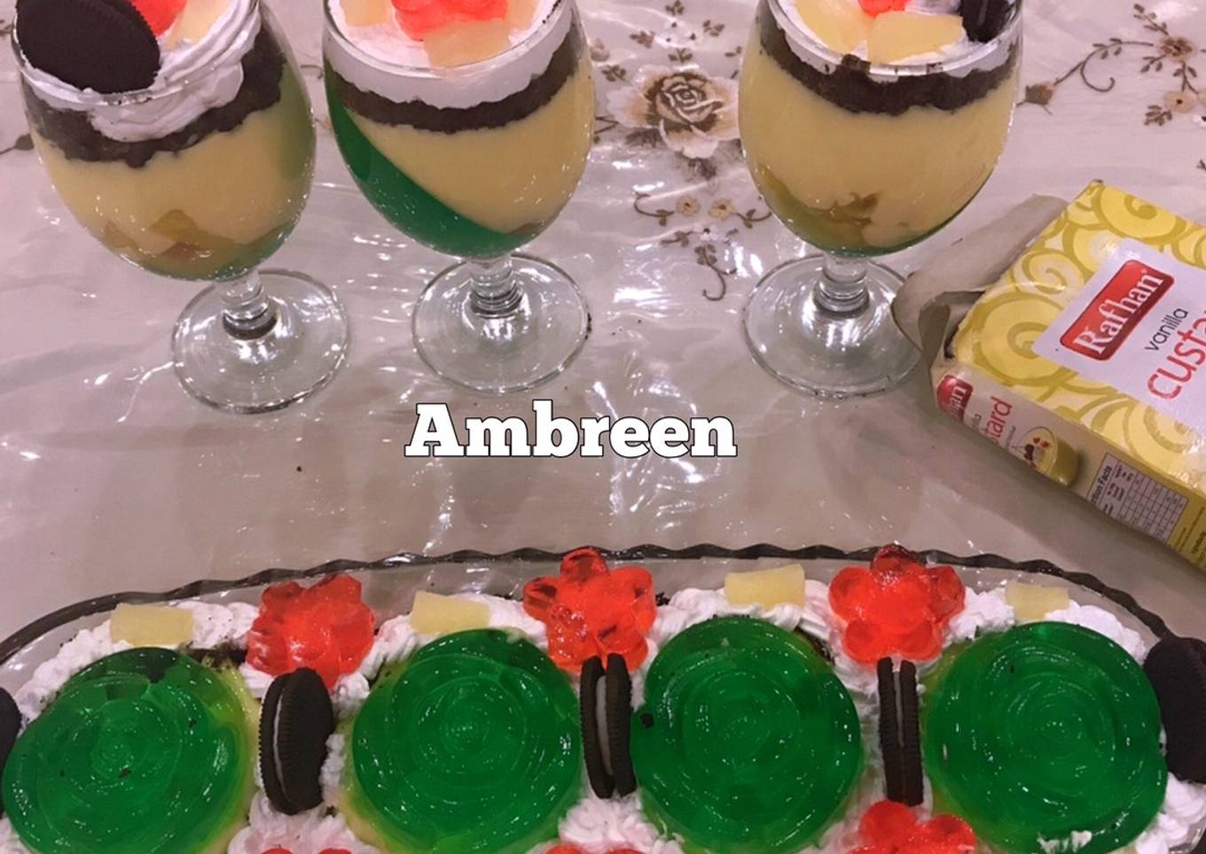 Oreo Custard with Jelly Dessert RecipeðŸ˜‹