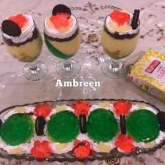 A picture of Oreo Custard with Jelly Dessert Recipe😋.