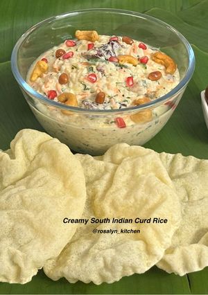 A picture of Creamy South Indian Curd Rice | Thayir Sadam | Ultimate Summer Comfort Bowl.