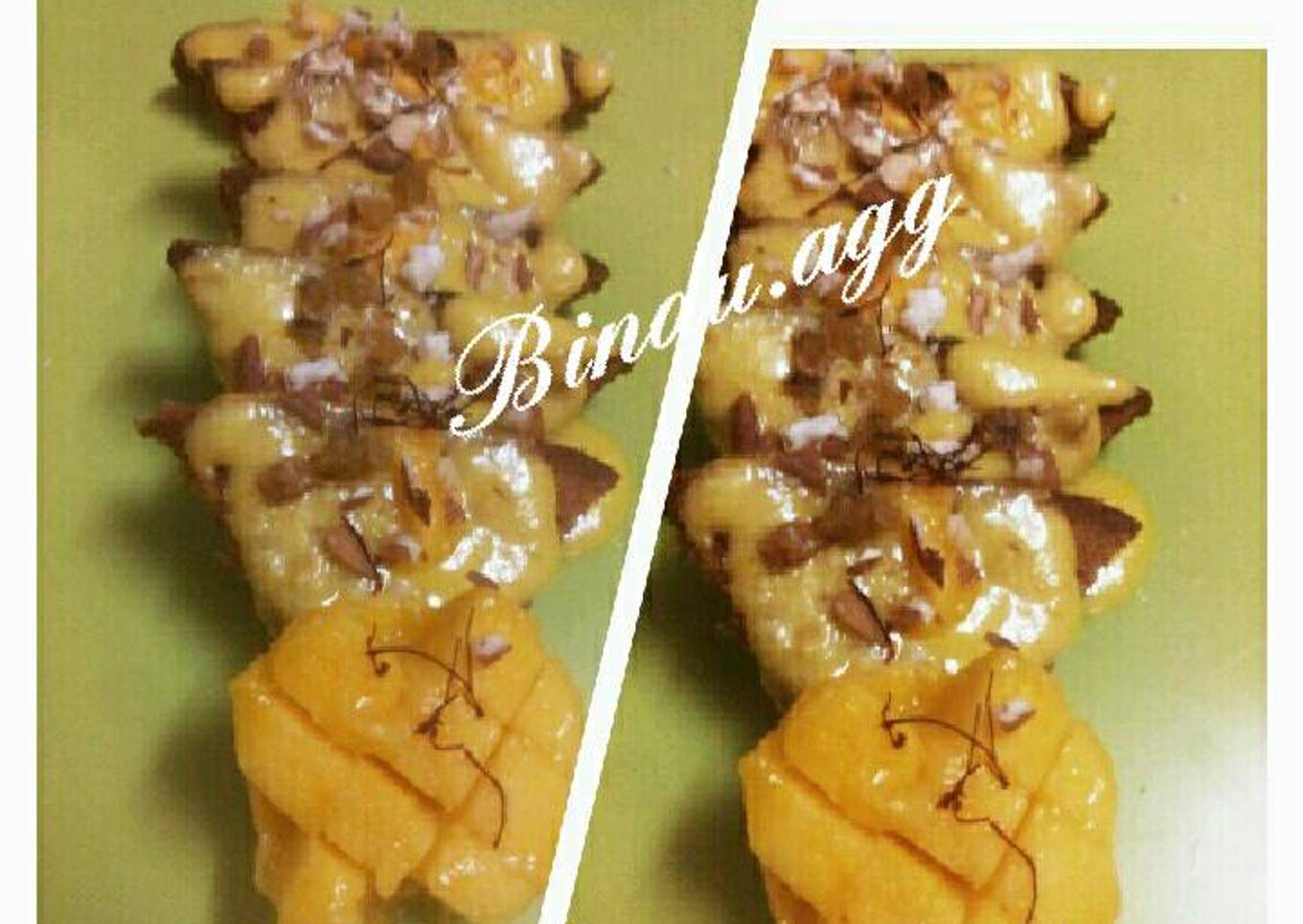 Saffron mango shahi tukda