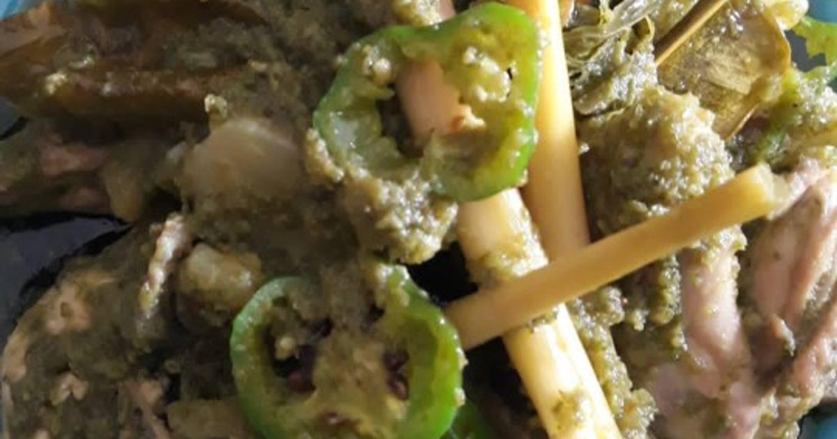 Ayam cabe ijo asli masakan padang