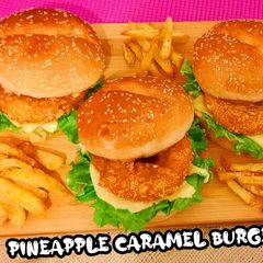 A picture of Pineapple caramel burgers.
