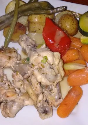Una foto de Guarnición de vegetales al horno