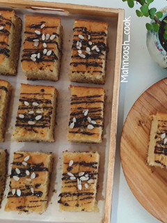 عکسی از دستور کیک ساده پنبه ای