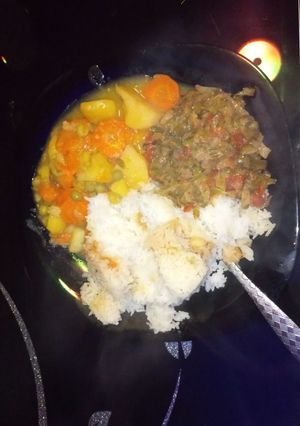 A picture of Rice and Peas.