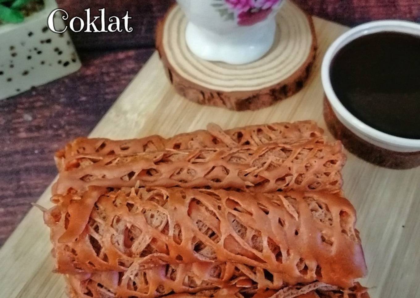 Roti dengan roti coklat