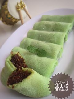 Foto resep Dadar Gulung Isi Unti Kelapa