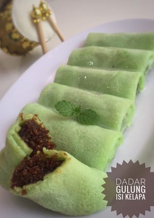 Foto resep Dadar Gulung Isi Unti Kelapa