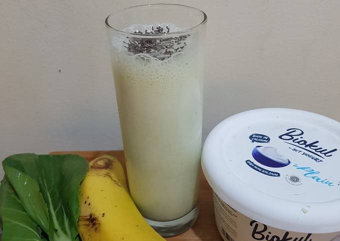 Resep 279. Smoothies Pisang dan Pakcoy Anti Gagal