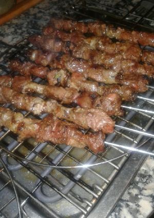 صورة لوصفة شواء لحم وكبدة