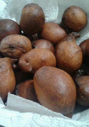 Una foto de Buñuelos de naranja y miel