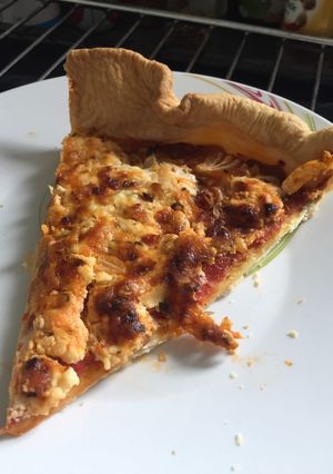 Une photo de Tarte tomate chèvre