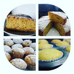 A picture of Torta y muffins de yogur natural y banana😊.