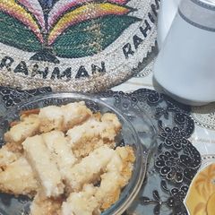 A picture of Rice bread on hob trial(dairy free).