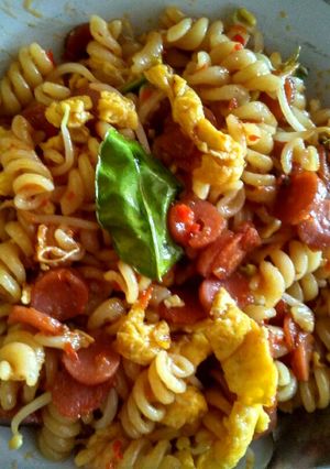 Foto resep Oseng Makaroni Tauge