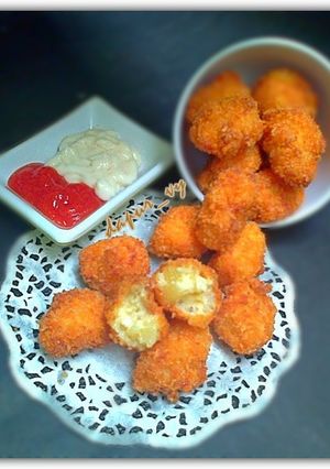 Foto resep PomPom Potatoes once bites 'cocol saus mayonaise + sambal' (versi kentang tidak dihaluskan)