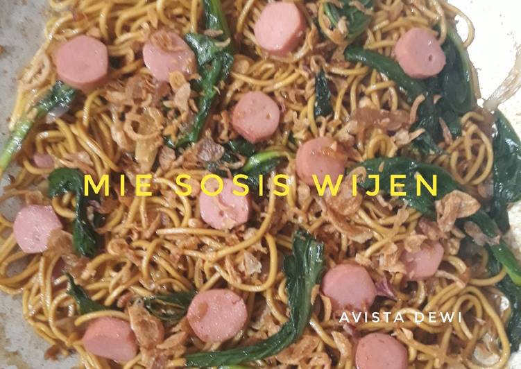 Kiat-kiat mengolah #71. Mie Goreng Wijen Sosis gurih