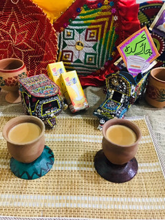 A picture of Dhaba style chai(truck driver tea).