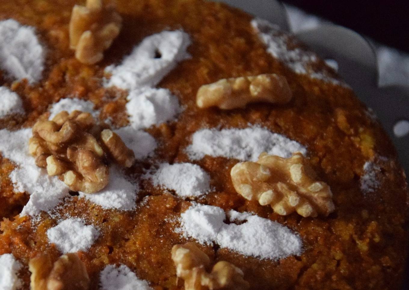 Tarta de zanahoria sin gluten ni lactosa