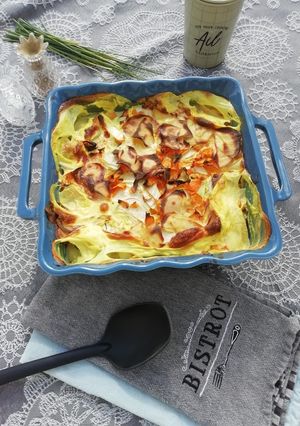 Une photo de Gratin dauphinois aux légumes
