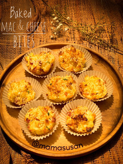 Foto resep Baked Mac & Cheese Bites@mamasusancooks