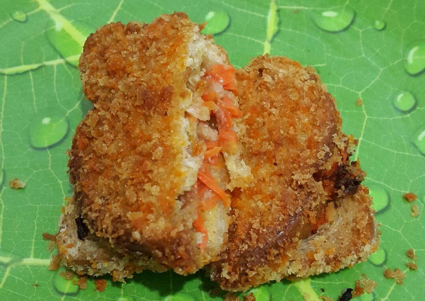 Roti Gandum Goreng Isi Wortel