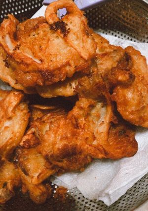Hình của món Nấm chiên giòn.
