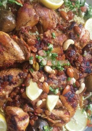 صورة لوصفة كبسة دجاج