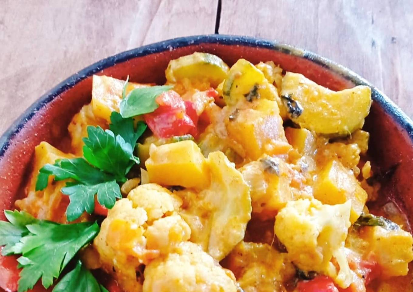 Curry de vegetales
