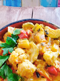 Una foto de Curry de vegetales