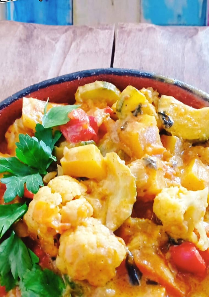 Una foto de Curry de vegetales
