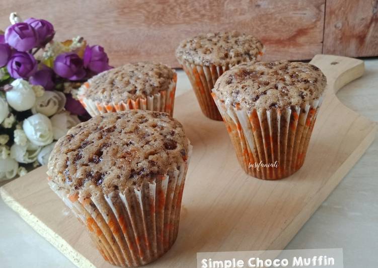 Cara Gampang Menyiapkan Simple choco muffin Anti Gagal