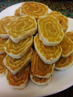 عکسی از دستور حلوا رولی