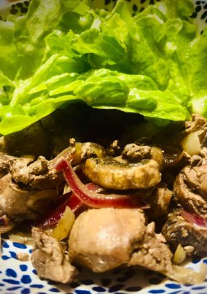 Une photo de Salade de foies simplifiée