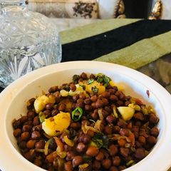 Kala chana chaat A picture of Kala chana chaat.