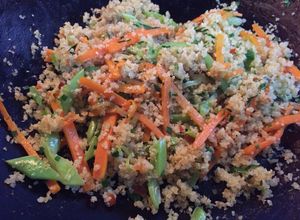 Una foto de Salteado Vegetales con Trigo #lacocinadegiri #trigo #vegetales #saludable