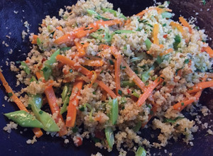 Una foto de Salteado Vegetales con Trigo #lacocinadegiri #trigo #vegetales #saludable