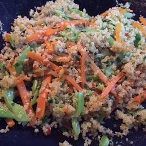 Salteado Vegetales con Trigo #lacocinadegiri #trigo #vegetales #saludable