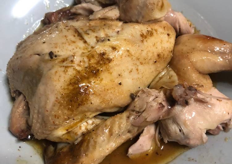 Pollo picantón asado en crock
Pot