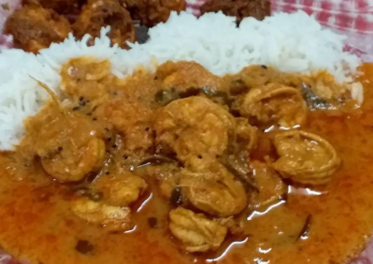 My Daughter love Prawns Curry