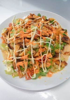 Hình của món Salad trứng chua ngọt.