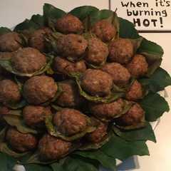 Foto di Polpette in foglia di limone